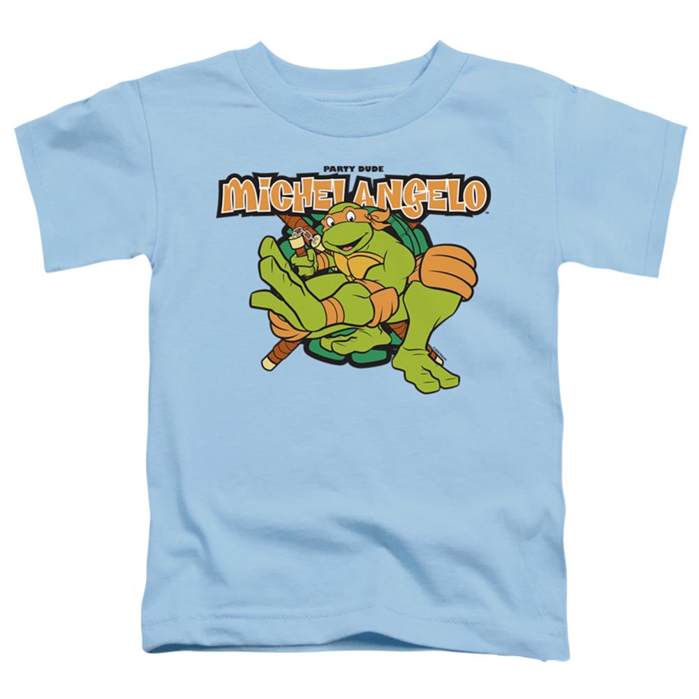 Teenage Mutant Ninja Turtles Party Dude Michelangelo Toddler 18/1 Cotton Short-Sleeve T-Shirt