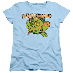 Teenage Mutant Ninja Turtles Party Dude Michelangelo Women's 18/1 Cotton Short-Sleeve T-Shirt