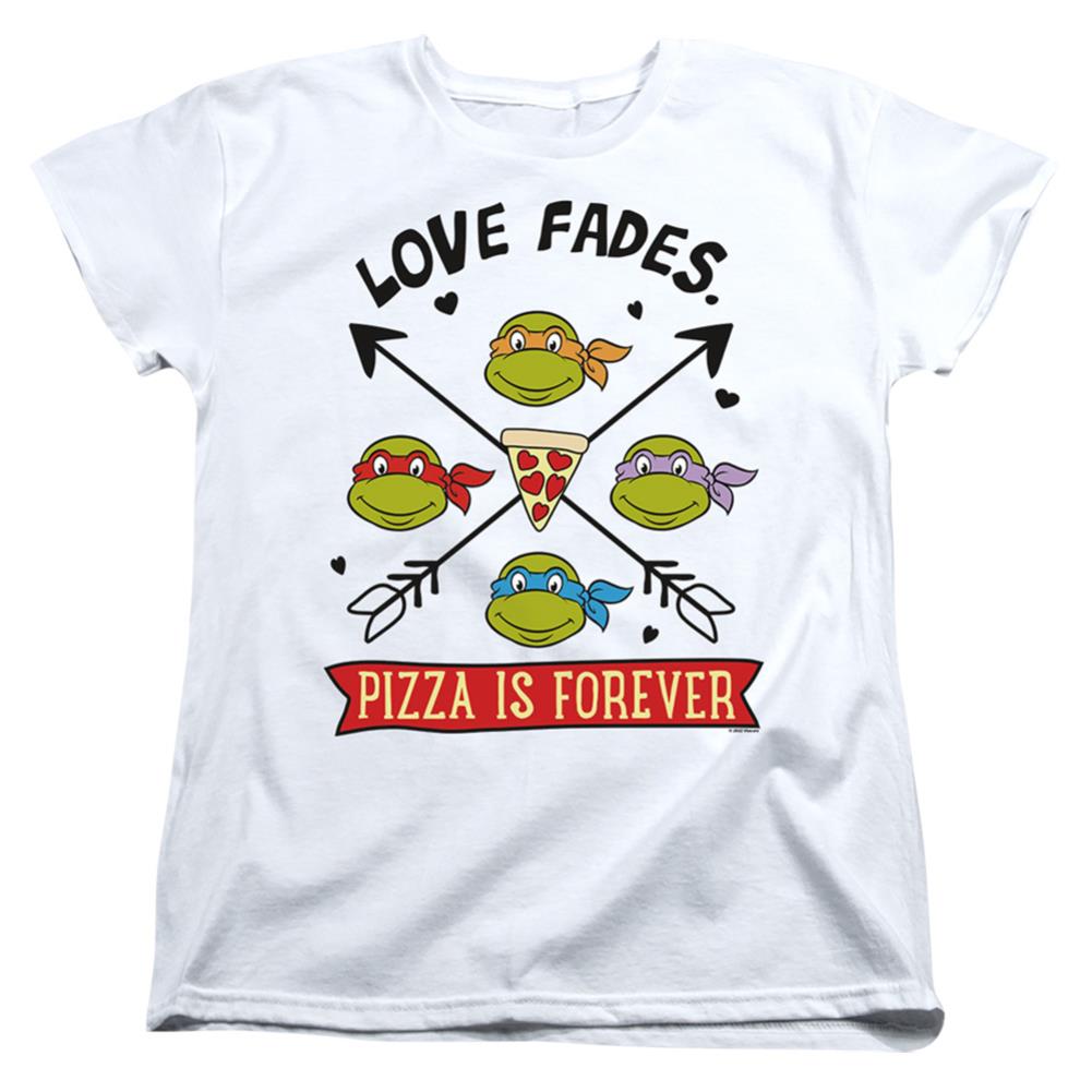 Teenage Mutant Ninja Turtles Pizza Is Forever Women's 18/1 Cotton Short-Sleeve T-Shirt