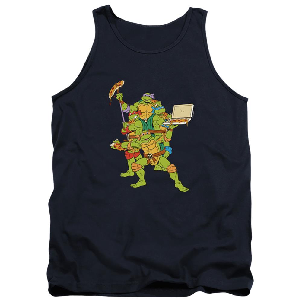 Teenage Mutant Ninja Turtles Pizza Party Men's 18/1 Cotton Tank Top