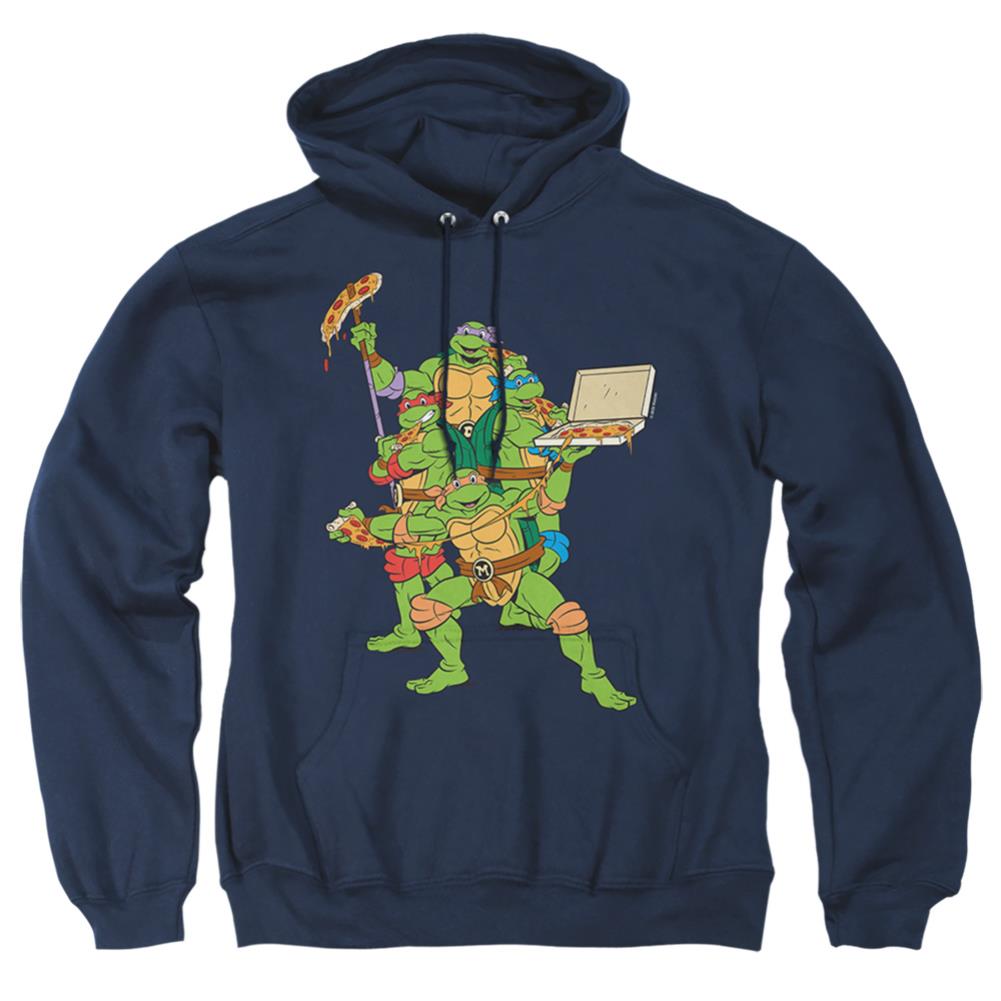 Teenage Mutant Ninja Turtles Pizza Party Men's Pull-Over 75 25 Poly Hoodie