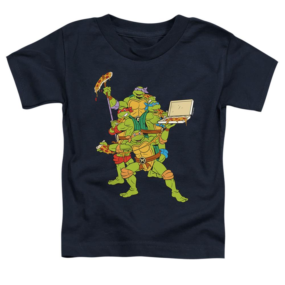 Teenage Mutant Ninja Turtles Pizza Party Toddler 18/1 Cotton Short-Sleeve T-Shirt