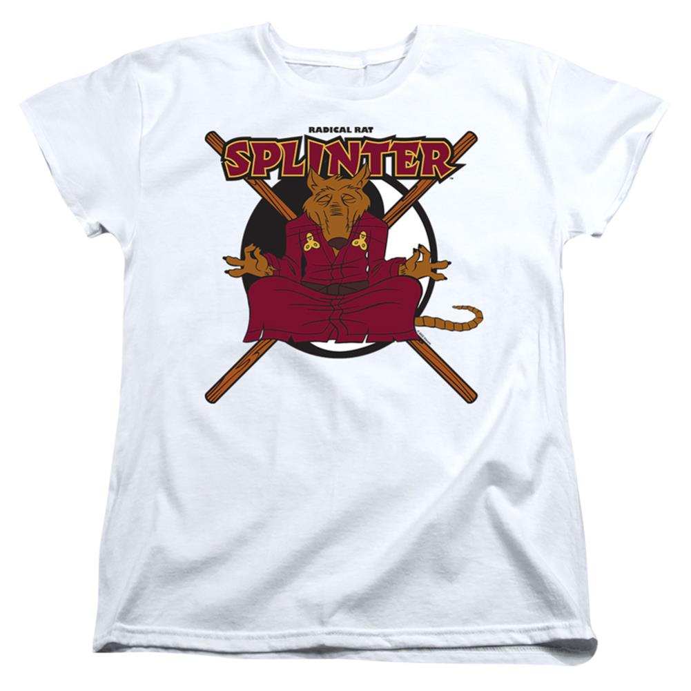 Teenage Mutant Ninja Turtles Radical Rat Splinter Women's 18/1 Cotton Short-Sleeve T-Shirt
