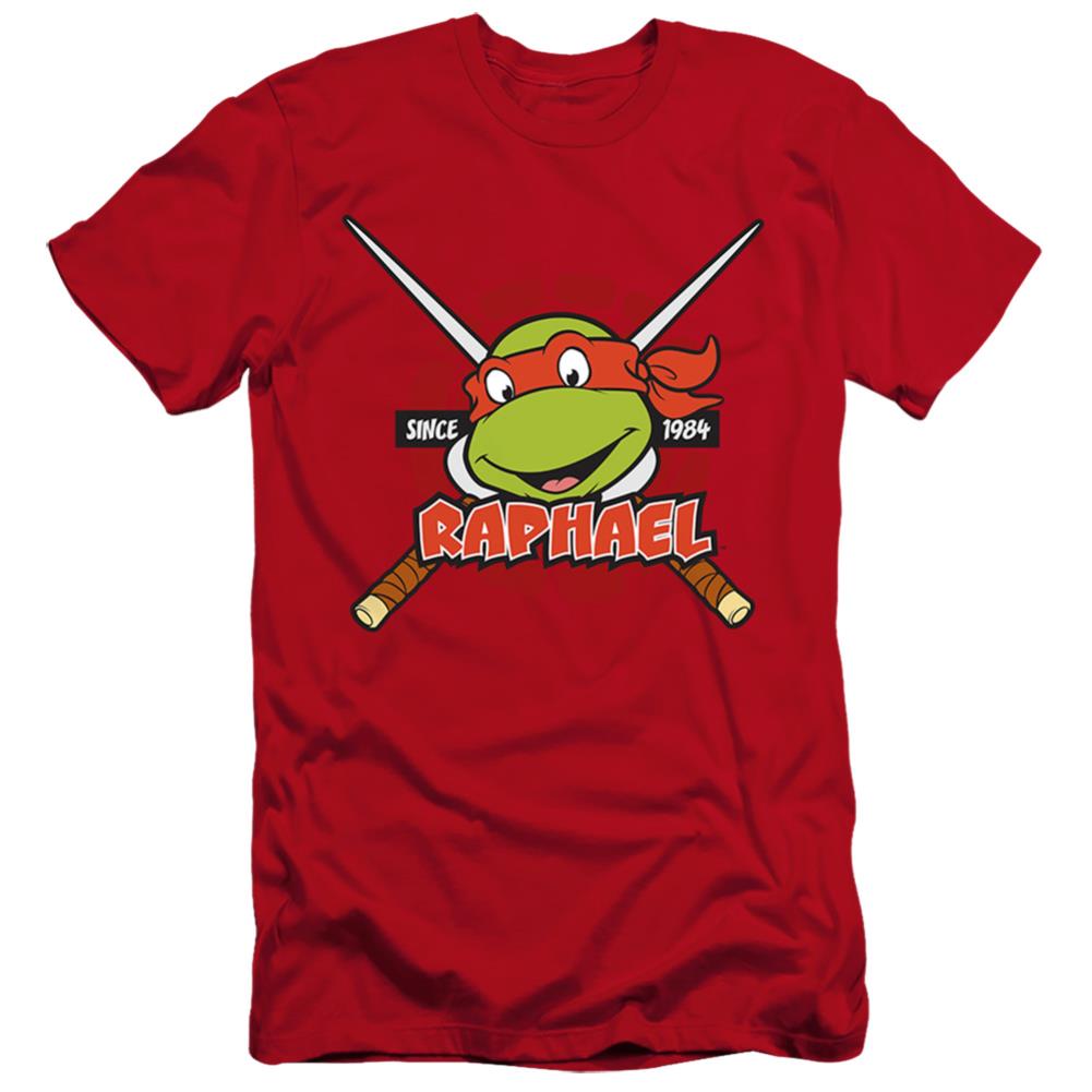 Teenage Mutant Ninja Turtles Raphael Since 1984 Men's Ultra-Soft 30/1 Cotton Slim Short-Sleeve T-Shirt