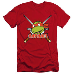 Teenage Mutant Ninja Turtles Raphael Since 1984 Men's Ultra-Soft 30/1 Cotton Slim Short-Sleeve T-Shirt