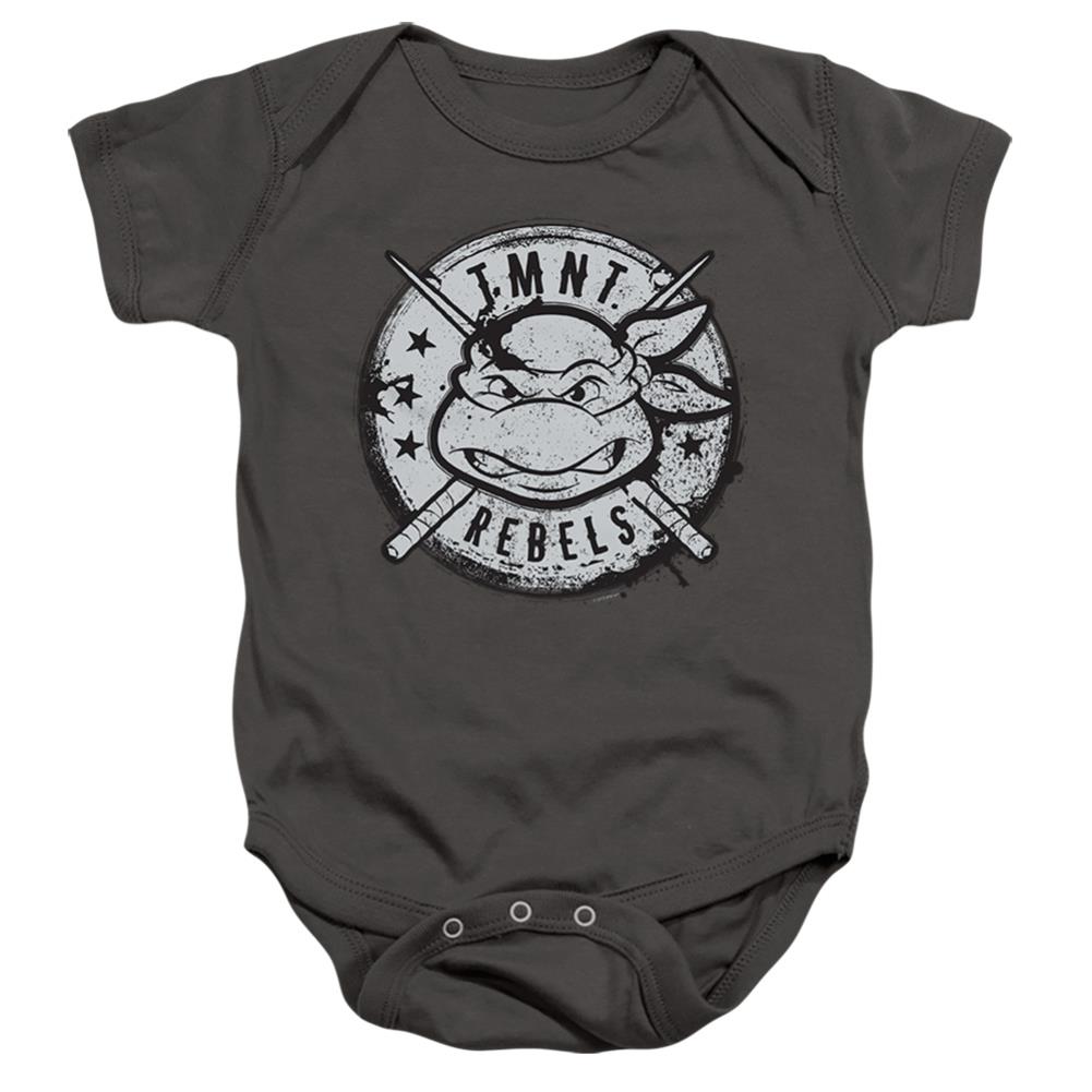 Teenage Mutant Ninja Turtles Rebels Distressed Logo Infant's Cotton SS Snapsuit