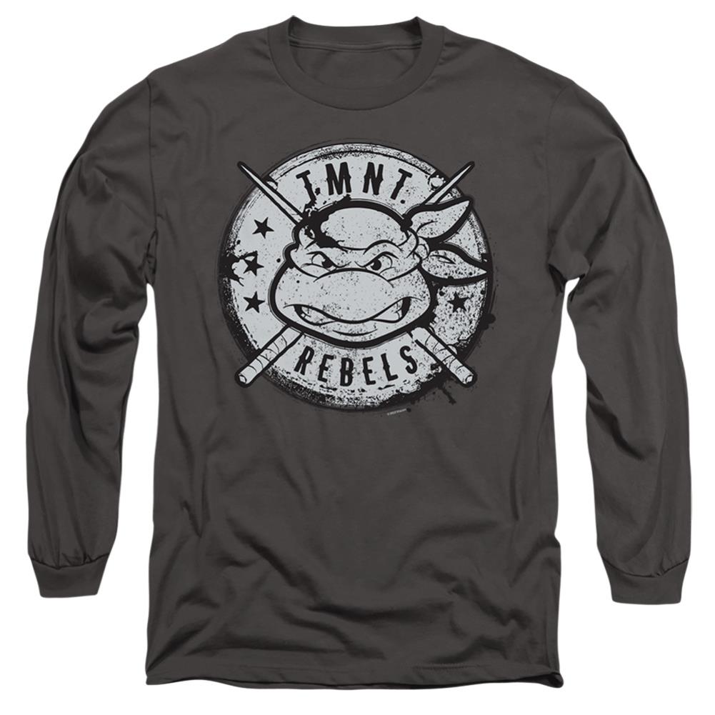 Teenage Mutant Ninja Turtles Rebels Distressed Logo Men's 18/1 Cotton Long-Sleeve T-Shirt