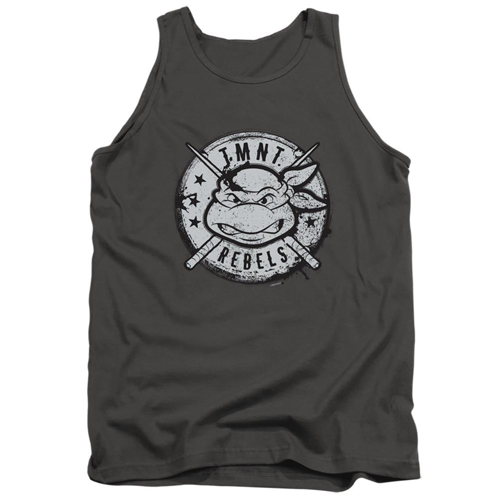 Teenage Mutant Ninja Turtles Rebels Distressed Logo Men's 18/1 Cotton Tank Top