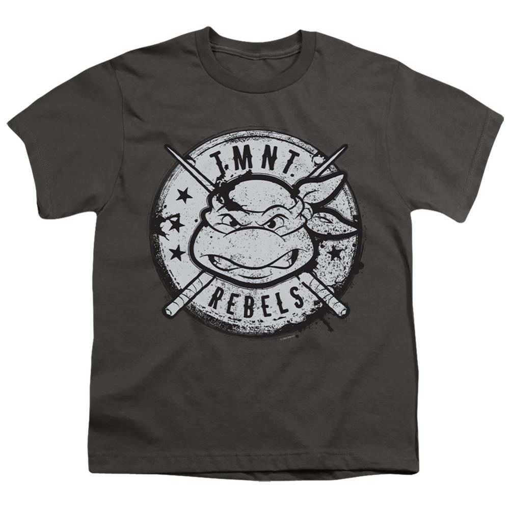 Teenage Mutant Ninja Turtles Rebels Distressed Logo Youth 18/1 100% Cotton Short-Sleeve T-Shirt