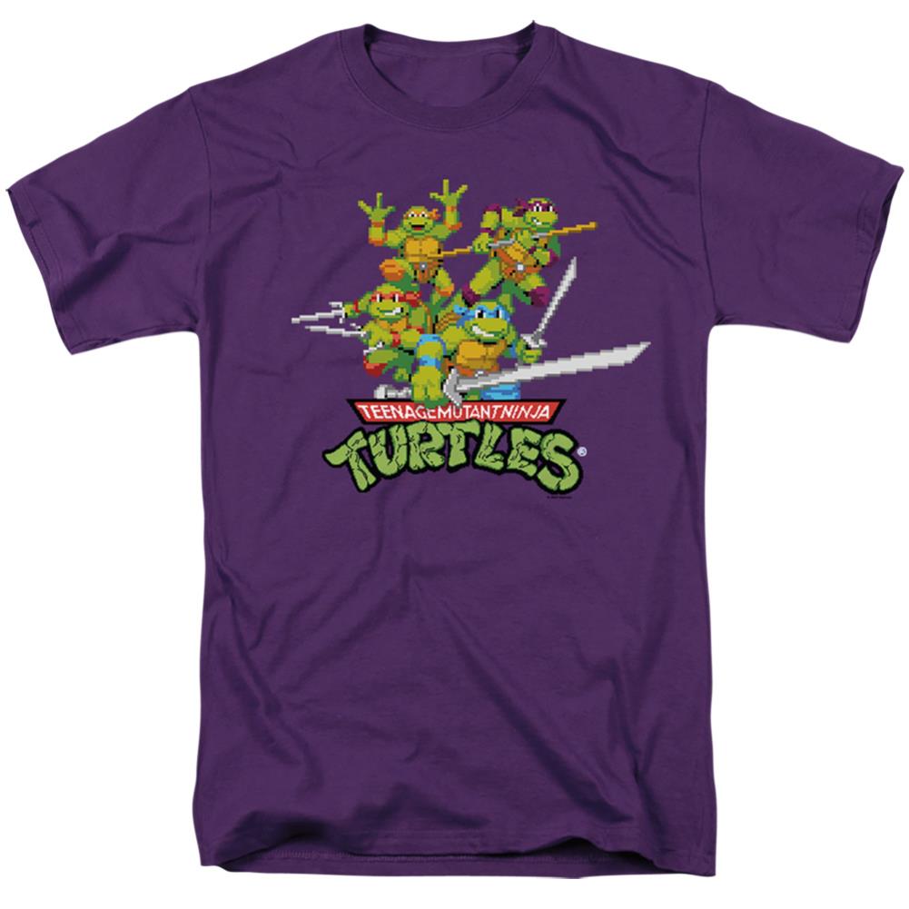 Teenage Mutant Ninja Turtles Retro Arcade Men's 18/1 Cotton Short-Sleeve T-Shirt
