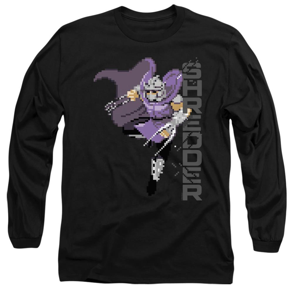 Teenage Mutant Ninja Turtles Retro Arcade Shredder Men's 18/1 Cotton Long-Sleeve T-Shirt