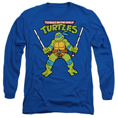 Teenage Mutant Ninja Turtles Retro Leo Men's 18/1 Cotton Long-Sleeve T-Shirt