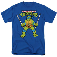 Teenage Mutant Ninja Turtles Retro Leo Men's 18/1 Cotton Short-Sleeve T-Shirt