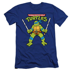 Teenage Mutant Ninja Turtles Retro Leo Men's Ultra-Soft 30/1 Cotton Slim Short-Sleeve T-Shirt