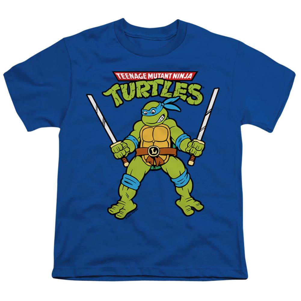 Teenage Mutant Ninja Turtles Retro Leo Youth 18/1 100% Cotton Short-Sleeve T-Shirt