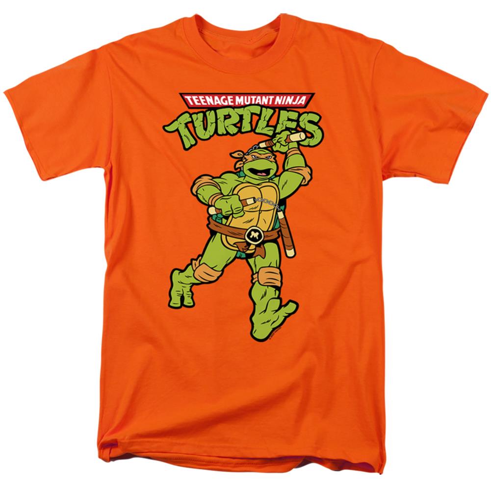 Teenage Mutant Ninja Turtles Retro Mikey Men's 18/1 Cotton Short-Sleeve T-Shirt