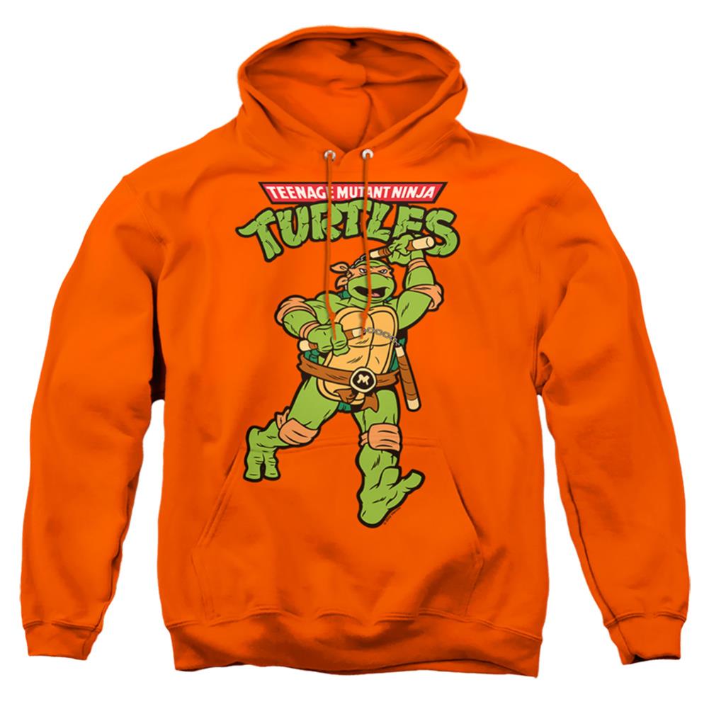Teenage Mutant Ninja Turtles Retro Mikey Men's Pull-Over 75 25 Poly Hoodie
