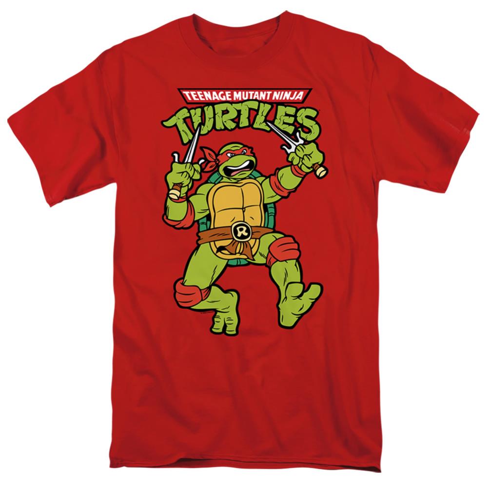 Teenage Mutant Ninja Turtles Retro Raph Men's 18/1 Cotton Short-Sleeve T-Shirt