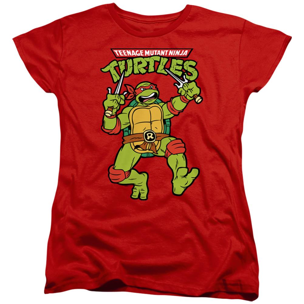 Teenage Mutant Ninja Turtles Retro Raph Women's 18/1 Cotton Short-Sleeve T-Shirt