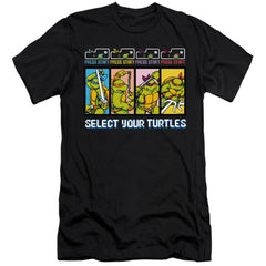 Teenage Mutant Ninja Turtles Select Your Turtles Men's Ultra-Soft 30/1 Cotton Slim Short-Sleeve T-Shirt