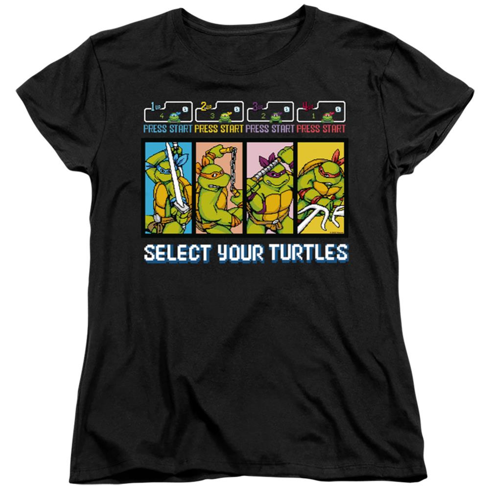 Teenage Mutant Ninja Turtles Select Your Turtles Women's 18/1 Cotton Short-Sleeve T-Shirt