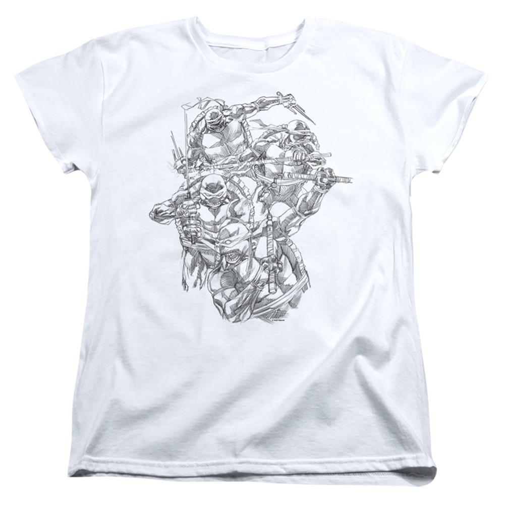 Teenage Mutant Ninja Turtles Shinobis Women's 18/1 Cotton Short-Sleeve T-Shirt