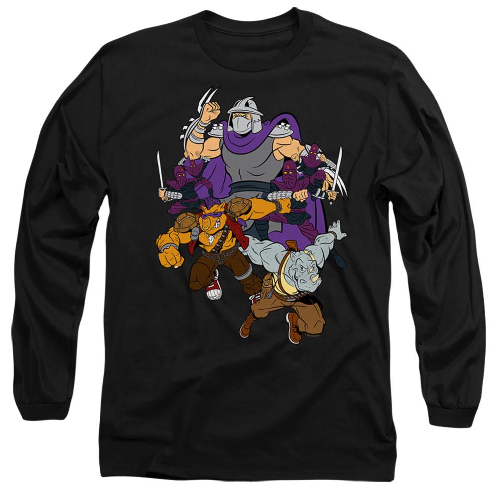Teenage Mutant Ninja Turtles Shredder And Foot Clan Men's 18/1 Cotton Long-Sleeve T-Shirt