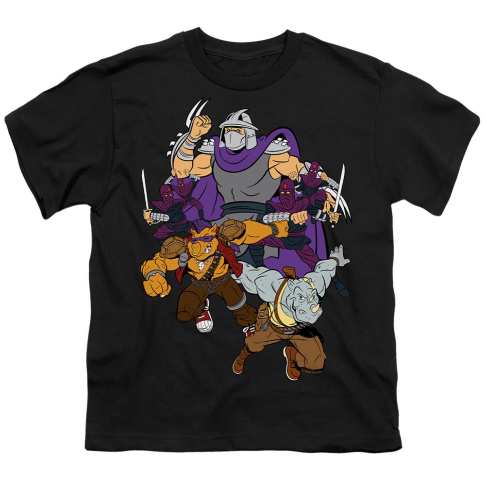 Teenage Mutant Ninja Turtles Shredder And Foot Clan Youth 18/1 100% Cotton Short-Sleeve T-Shirt