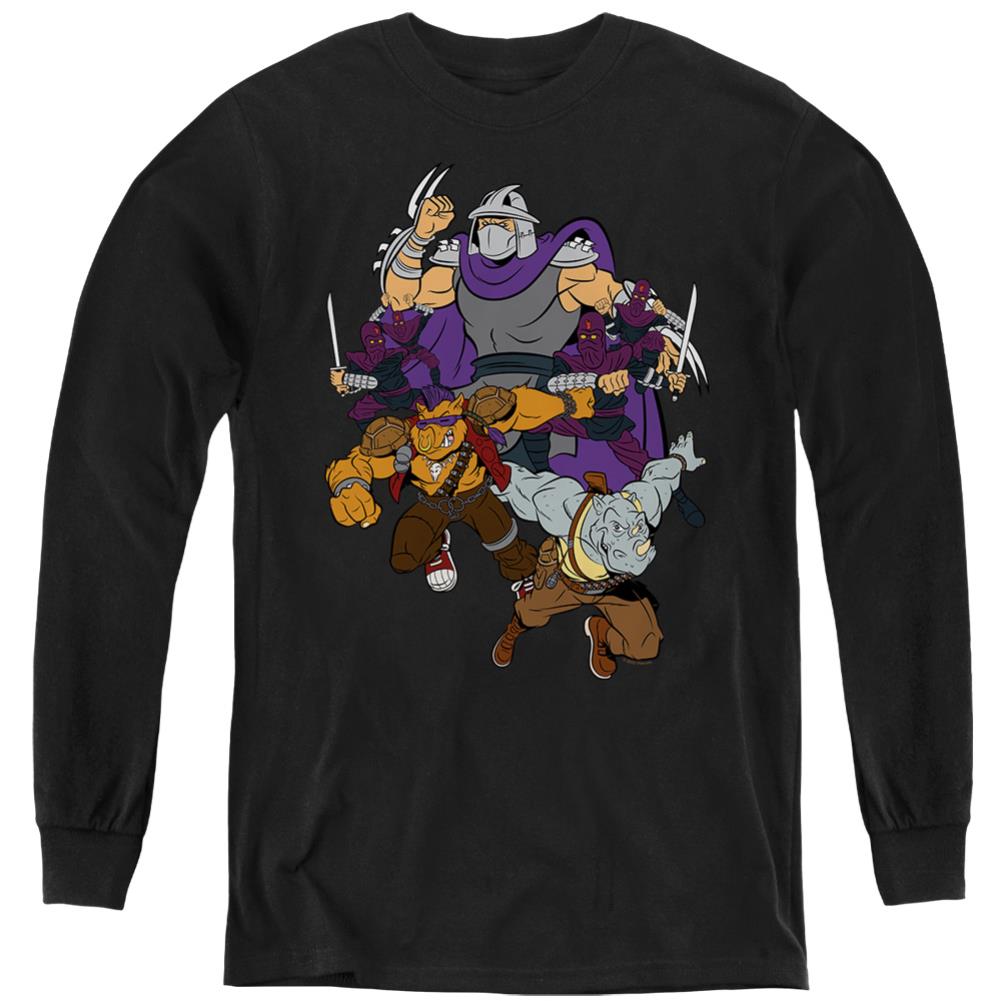 Teenage Mutant Ninja Turtles Shredder And Foot Clan Youth Long-Sleeve T-Shirt