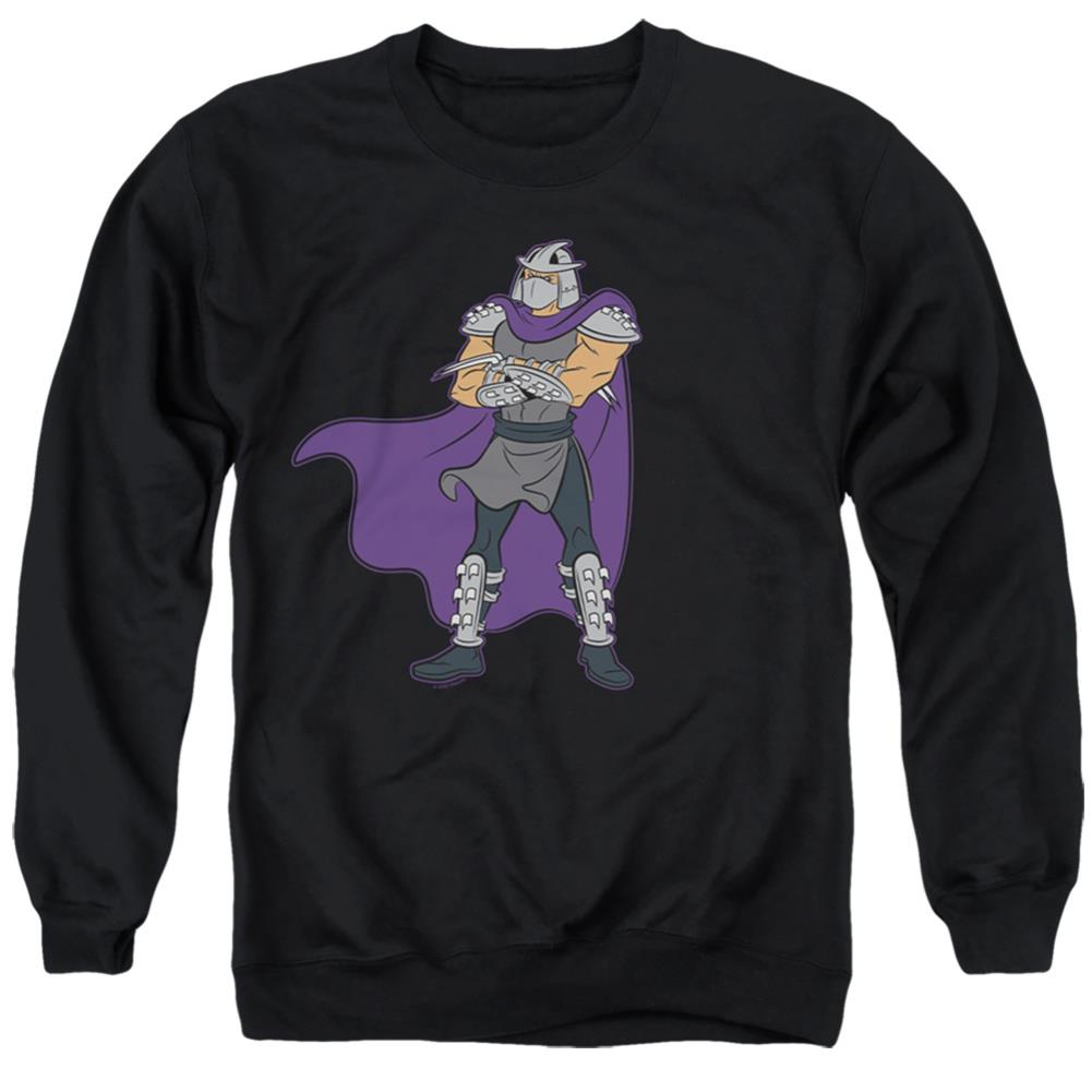 Teenage Mutant Ninja Turtles Shredder Men's Crewneck 50 50 Poly Long-Sleeve T-Shirt