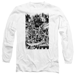 Teenage Mutant Ninja Turtles Take Down Shredder Men's 18/1 Cotton Long-Sleeve T-Shirt