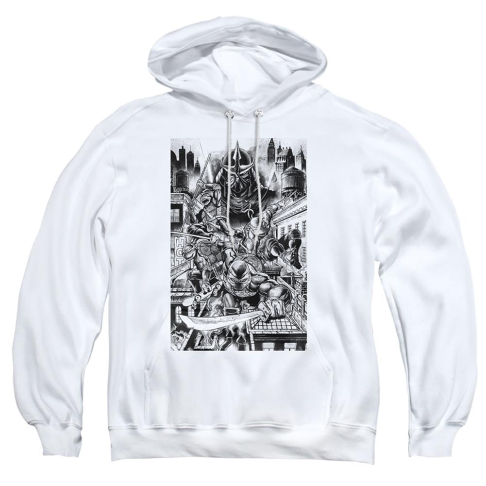 Teenage Mutant Ninja Turtles Take Down Shredder Men's Pull-Over 75 25 Poly Hoodie