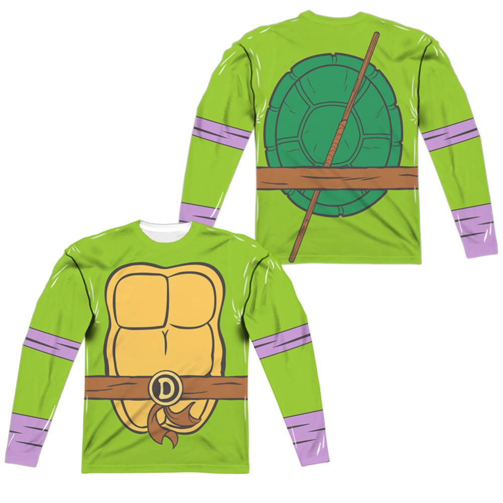 Teenage Mutant Ninja Turtles Tmnt Donatello Costume Men's Regular Fit Polyester Long-Sleeve T-Shirt