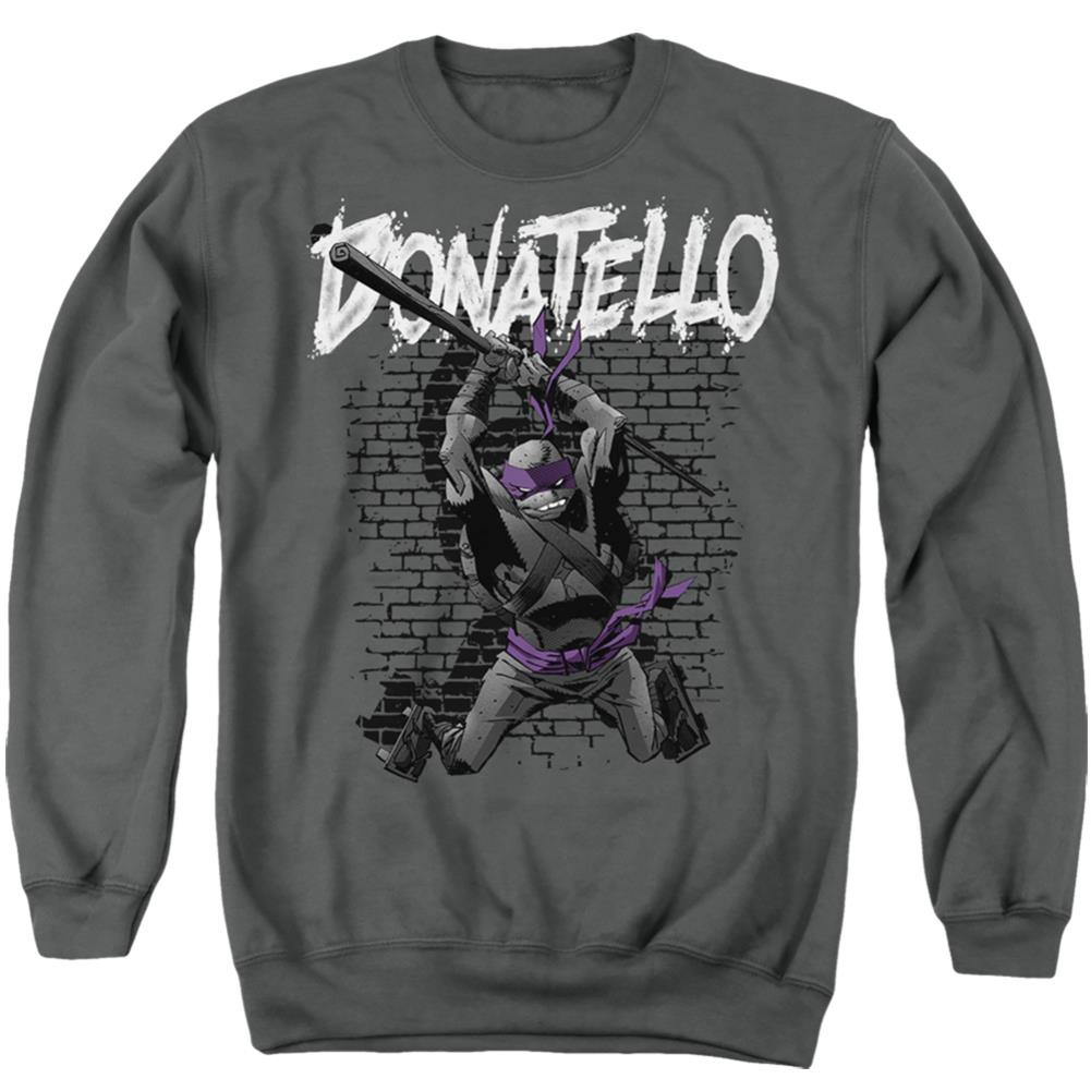 Teenage Mutant Ninja Turtles Tmnt Donatello Men's Crewneck 50 50 Poly Long-Sleeve T-Shirt