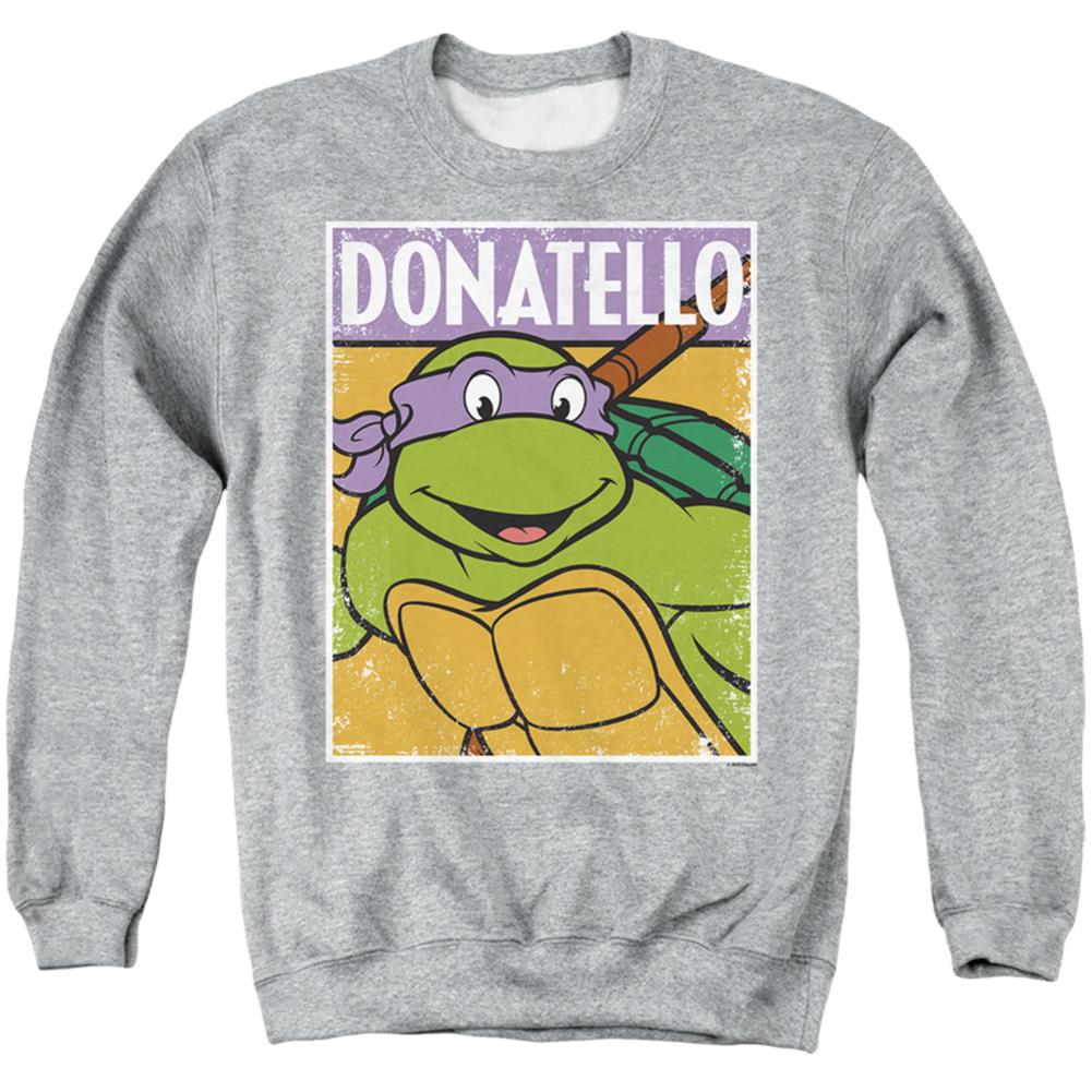 Teenage Mutant Ninja Turtles Tmnt Donnie Men's Crewneck 50 50 Poly Long-Sleeve T-Shirt