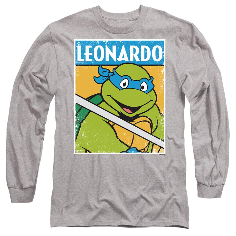 Teenage Mutant Ninja Turtles Tmnt Leo Men's 18/1 Cotton Long-Sleeve T-Shirt