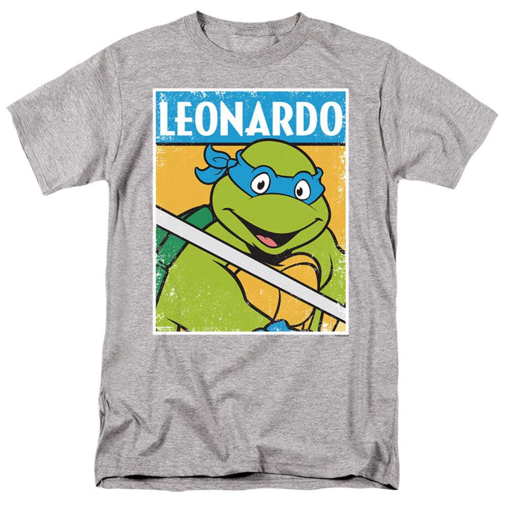 Teenage Mutant Ninja Turtles Tmnt Leo Men's 18/1 Cotton Short-Sleeve T-Shirt