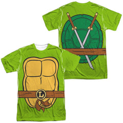 Teenage Mutant Ninja Turtles Tmnt Leonardo Costume Men's Regular Fit Polyester Short-Sleeve T-Shirt