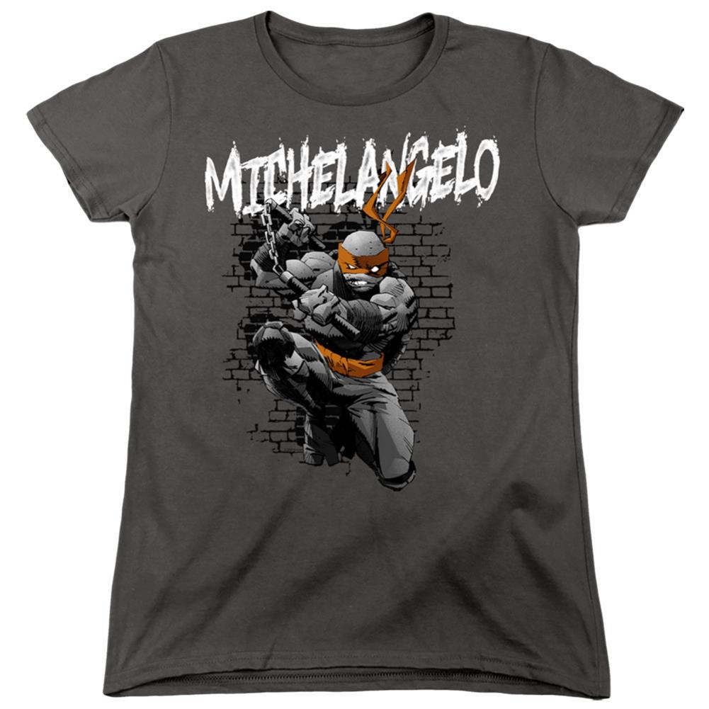 Teenage Mutant Ninja Turtles Tmnt Michelangelo Women's 18/1 Cotton Short-Sleeve T-Shirt