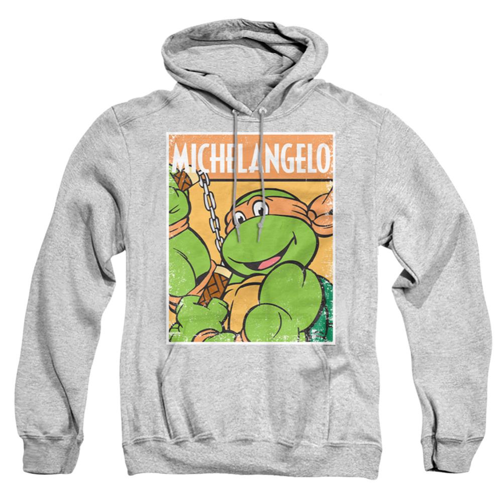Teenage Mutant Ninja Turtles Tmnt Mikey Men's Pull-Over 75 25 Poly Hoodie