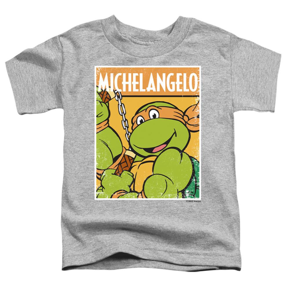 Teenage Mutant Ninja Turtles Tmnt Mikey Toddler 18/1 Cotton Short-Sleeve T-Shirt