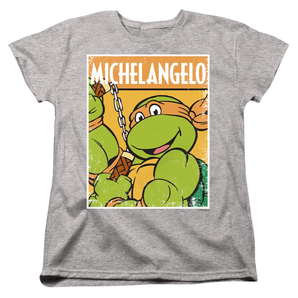 Teenage Mutant Ninja Turtles Tmnt Mikey Women's 18/1 Cotton Short-Sleeve T-Shirt