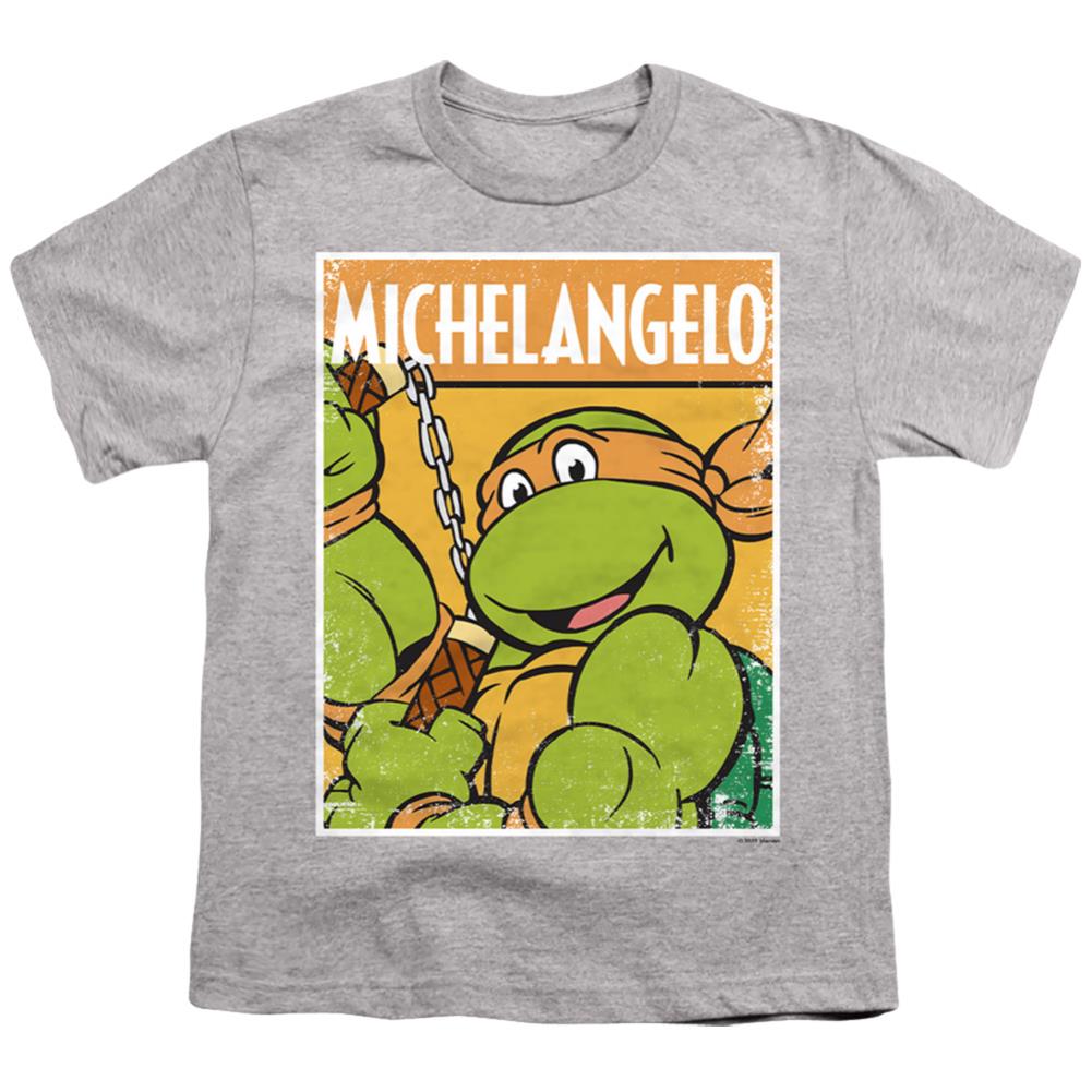 Teenage Mutant Ninja Turtles Tmnt Mikey Youth 18/1 100% Cotton Short-Sleeve T-Shirt