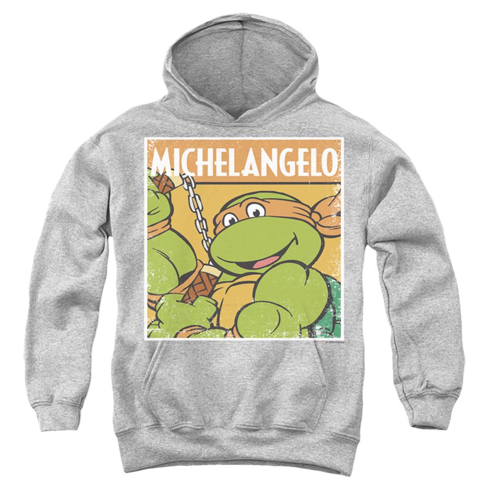 Teenage Mutant Ninja Turtles Tmnt Mikey Youth Cotton Poly Pull-Over Hoodie