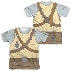 Teenage Mutant Ninja Turtles Tmnt Rocksteady Costume Men's Regular Fit Poly Cotton Short-Sleeve T-Shirt