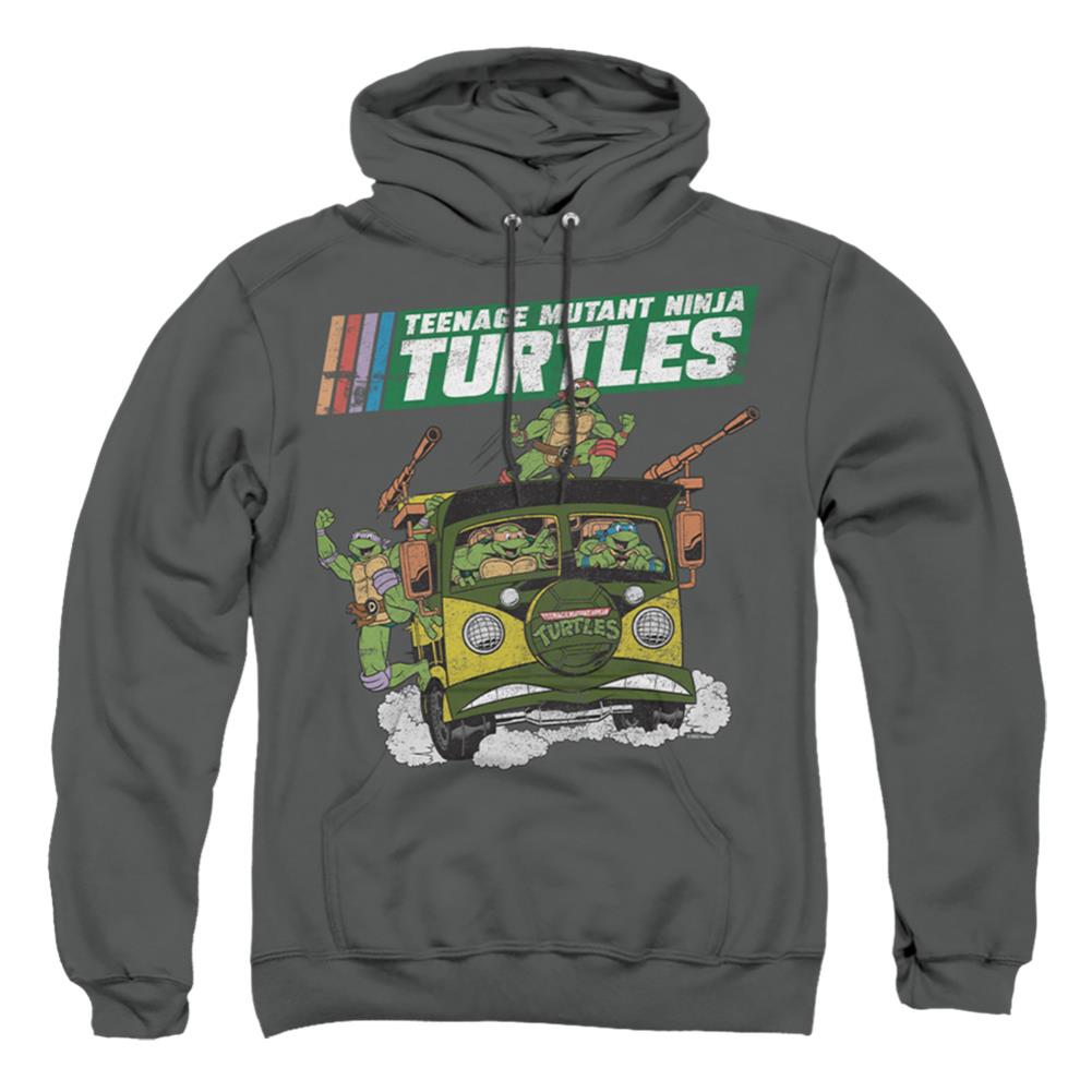 Teenage Mutant Ninja Turtles Tmnt Van Men's Pull-Over 75 25 Poly Hoodie