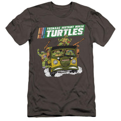 Teenage Mutant Ninja Turtles Tmnt Van Men's Ultra-Soft 30/1 Cotton Slim Short-Sleeve T-Shirt