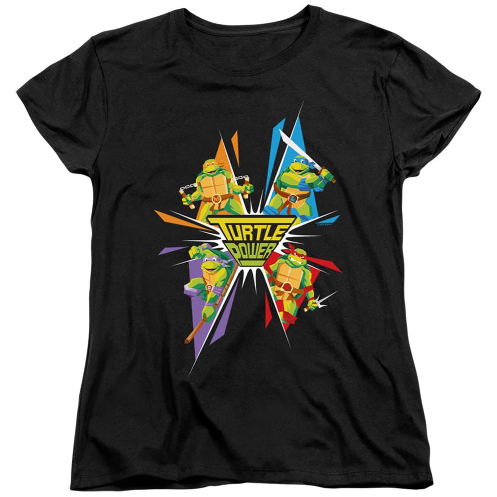 Teenage Mutant Ninja Turtles Turtle Power Women's 18/1 Cotton Short-Sleeve T-Shirt