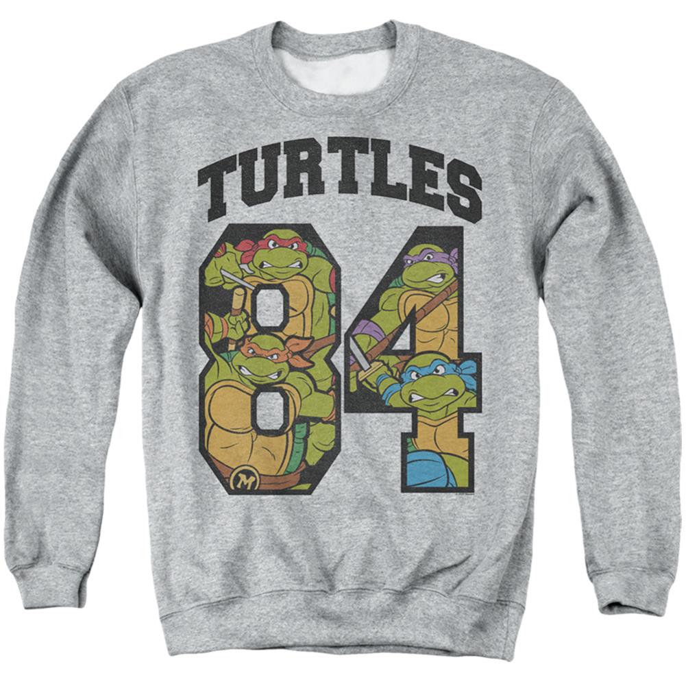 Teenage Mutant Ninja Turtles Turtles 84 Men's Crewneck 50 50 Poly Long-Sleeve T-Shirt