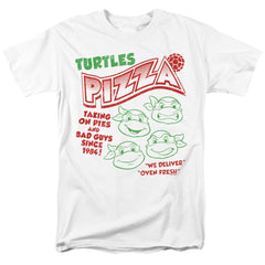 Teenage Mutant Ninja Turtles Turtles Pizza Men's 18/1 Cotton Short-Sleeve T-Shirt